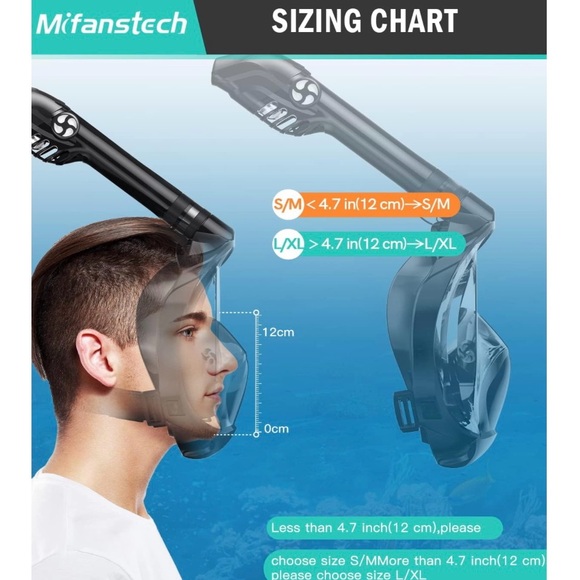 COPY - Adult full face snorkel mask - Picture 6 of 8